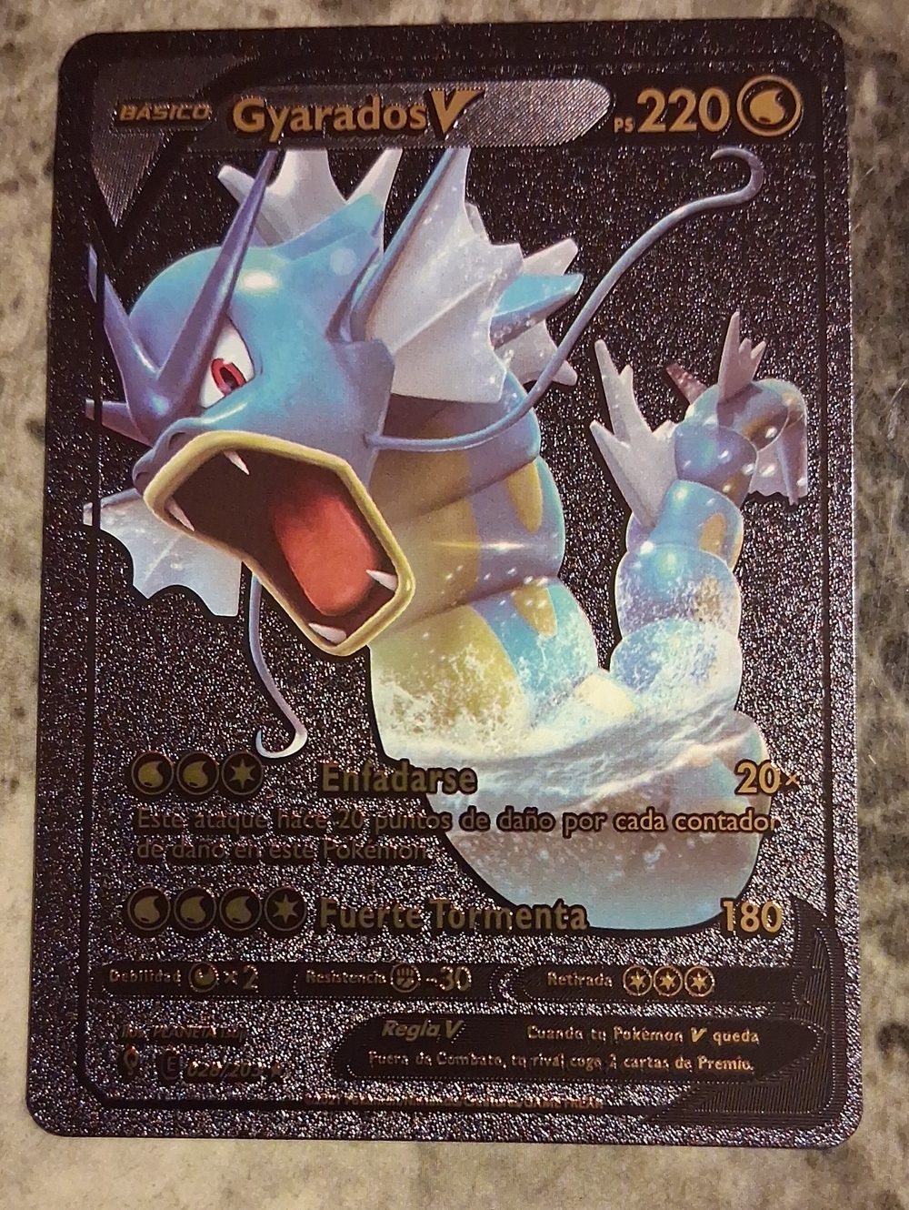 Gyarados V Card - Blue